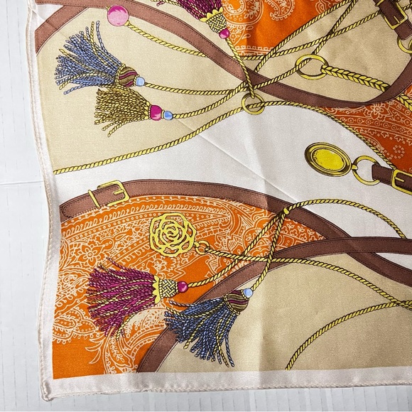 100% Silk Square Scarf - Picture 5 of 10
